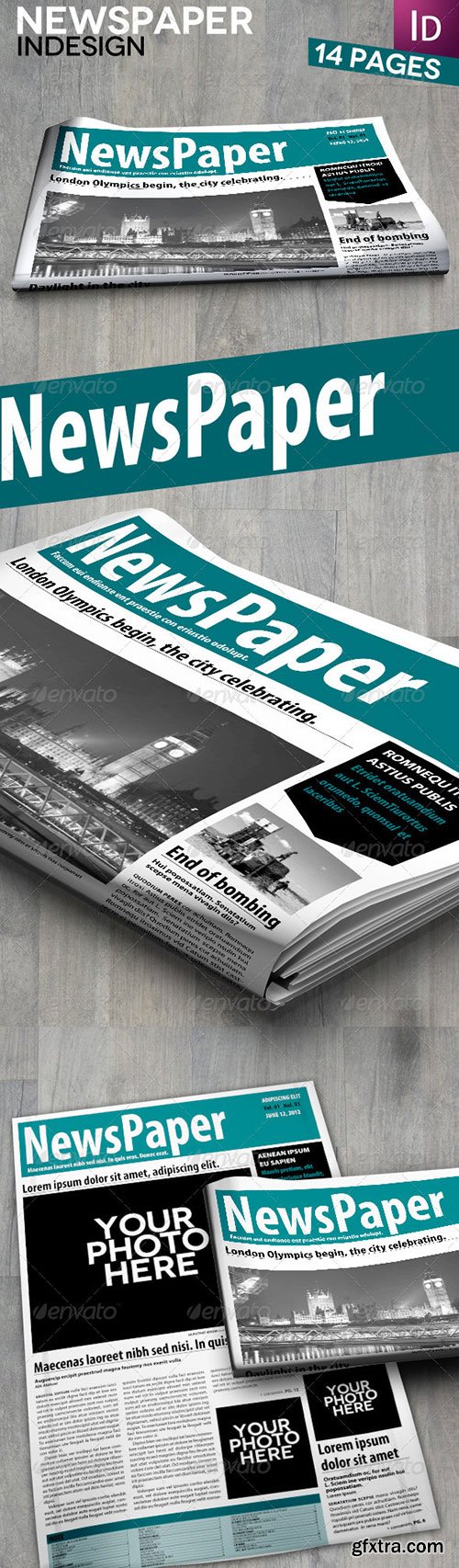 GraphicRiver - InDesign Newspaper 14 Pages