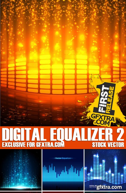 Stock Vectors - Digital equalizer 2, 25xEPS