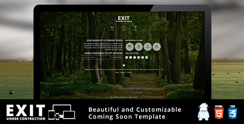 ThemeForest - Exit - Responsive Under Construction Template - RIP