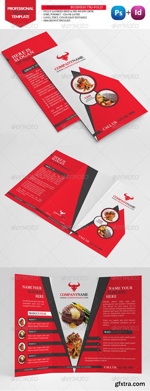 GraphicRiver - Restaurant Business Tri-Fold