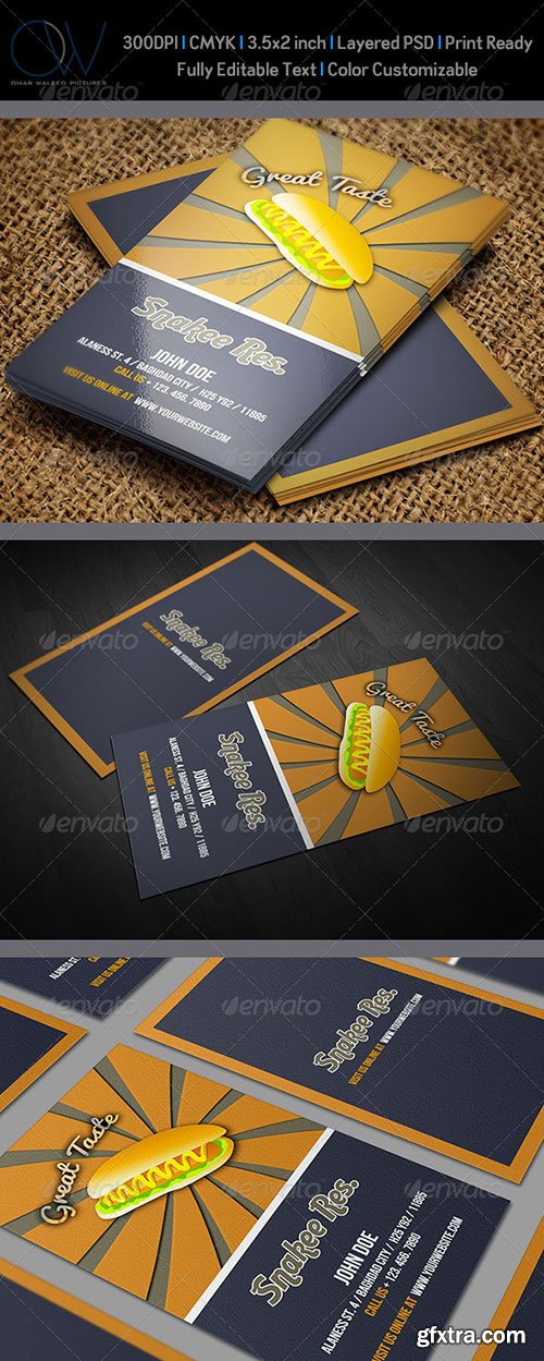 GraphicRiver - Sausage Restaurant Business Card