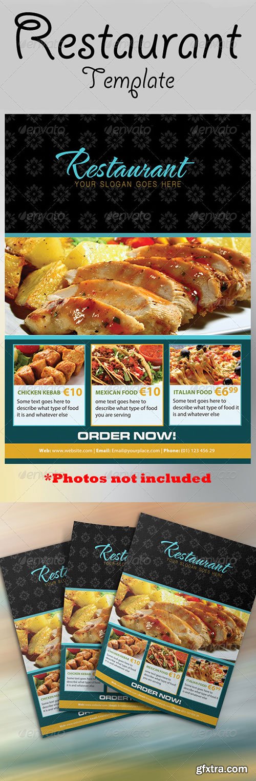 GraphicRiver - The Restaurant Flyer 3832405