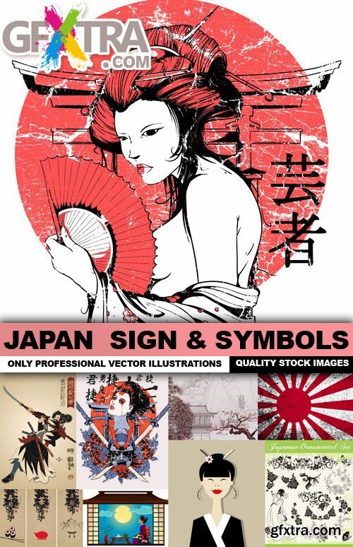 Japan Sign & Symbols 25xEPS