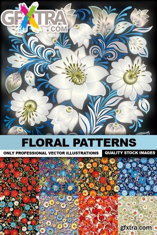 Floral Patterns 25xEPS