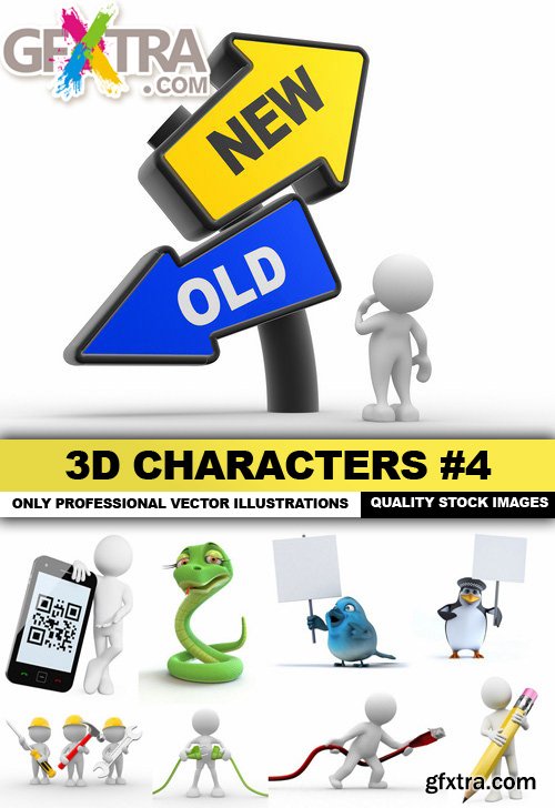 3D Characters #4, 25xJPG