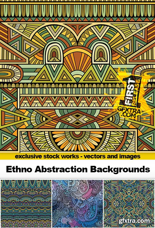 Ethno Abstraction Backgrounds - 25x EPS