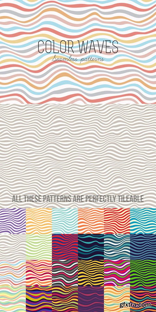 Vector Seamless Striped Patterns