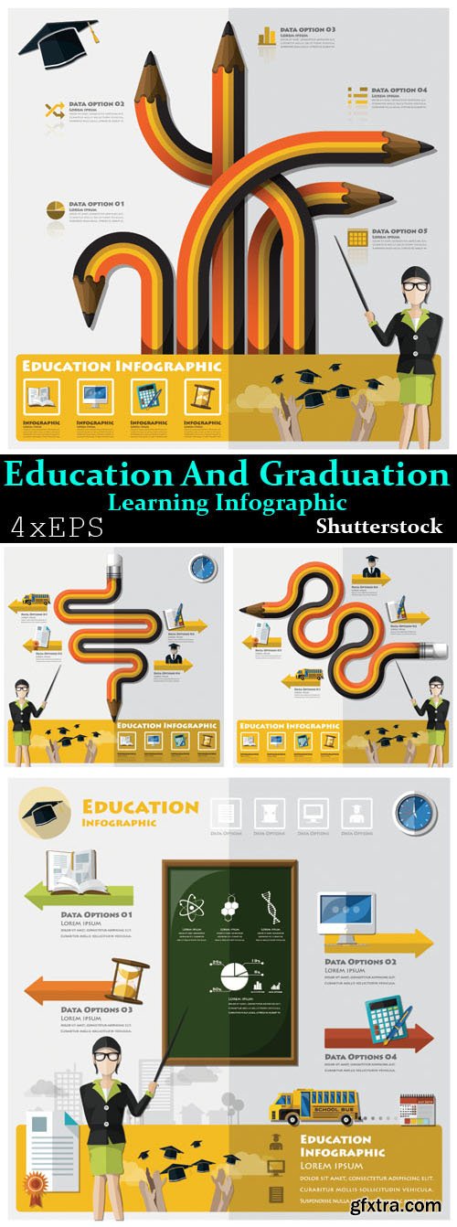 Education And Graduation Learning Infographic Design Template