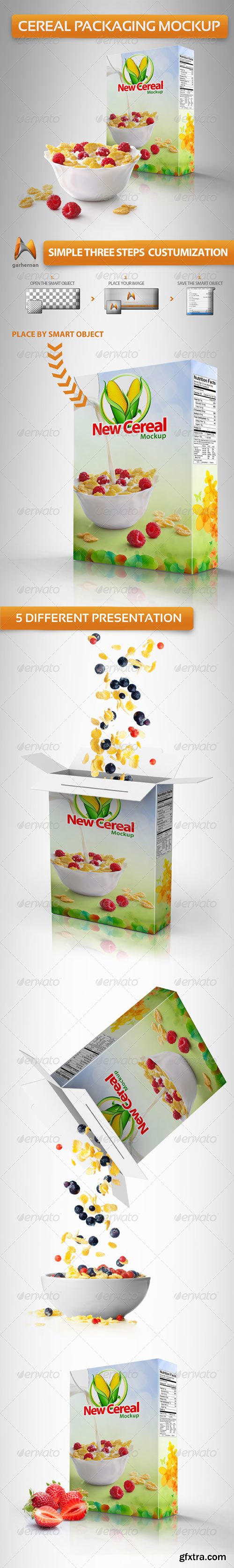 GraphicRiver - Cereal Packaging Mockup