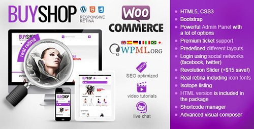 ThemeForest - BuyShop v1.0.19 - Responsive WooCommerce WordPress Theme