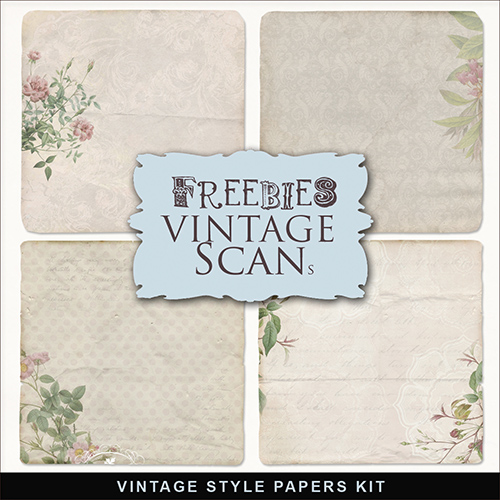 Textures - Vintage Style Backgrounds With Flowers