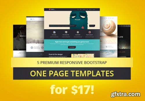 InkyDeals - 5 Top-Quality One Page Parallax Bootstrap Templates + PSDs