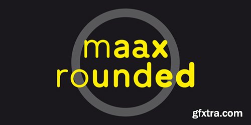 Maax Rounded Font Family- 6 Fonts $840