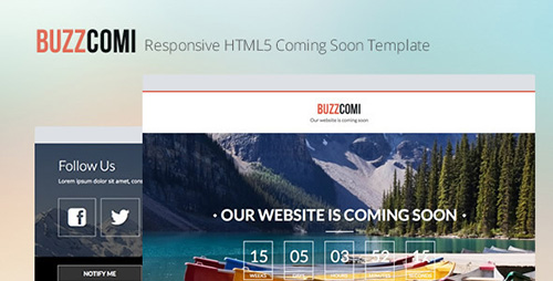ThemeForest - BuzzComi - Responsive HTML5 Coming Soon Template - FULL