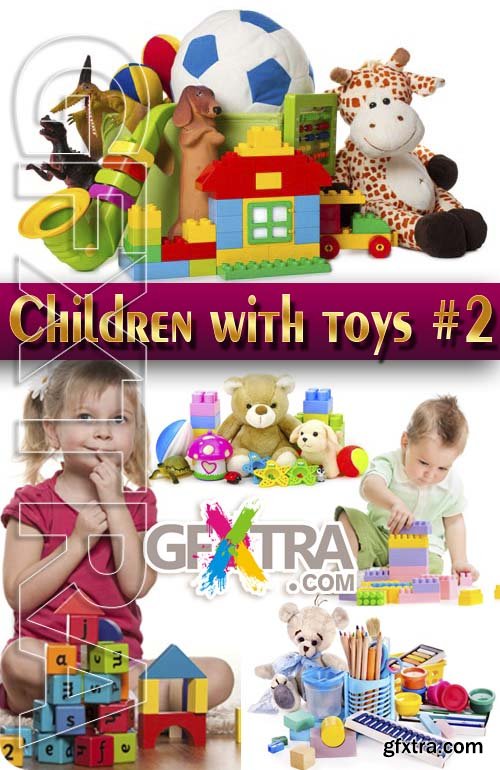 Children with toys #2 - Stock Photo