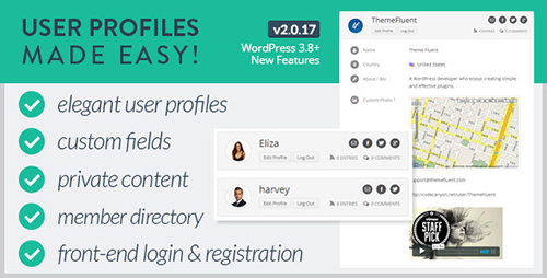 CodeCanyon - User Profiles Made Easy v2.0.17 - WordPress Plugin