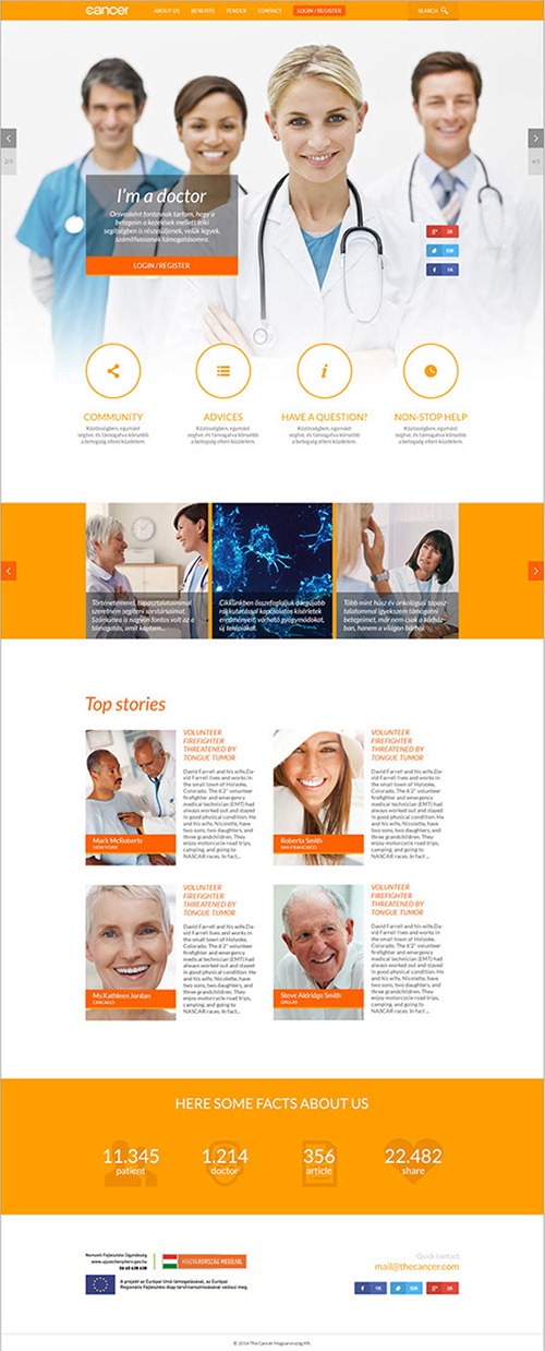 PSD Web Template - Health Site 2014