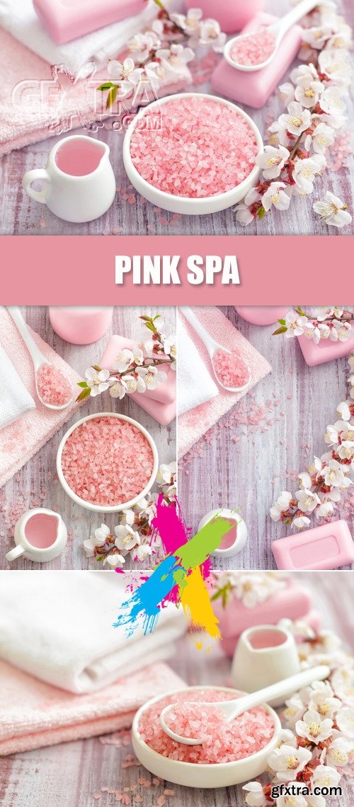 Stock Photo - Pink Spa Backgrounds