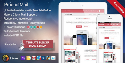 ThemeForest - ProductMail - Responsive E-mail Template - FULL
