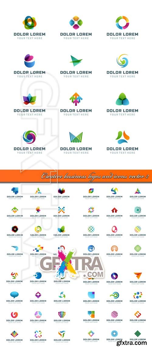 Creative business logos and icons vector 2