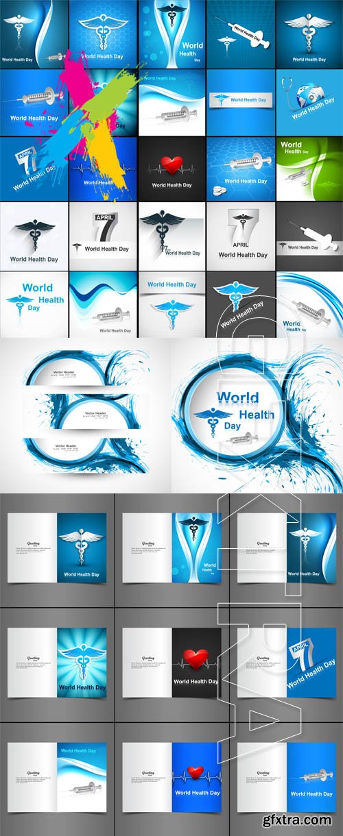 Medicine & Health Backgrounds 4xEPS