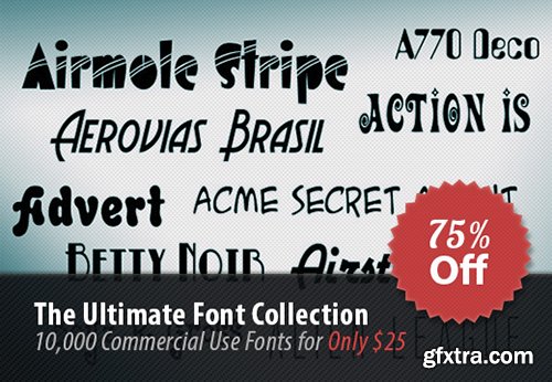 The Ultimate Font Collection 10,000+ Commercial Use Fonts
