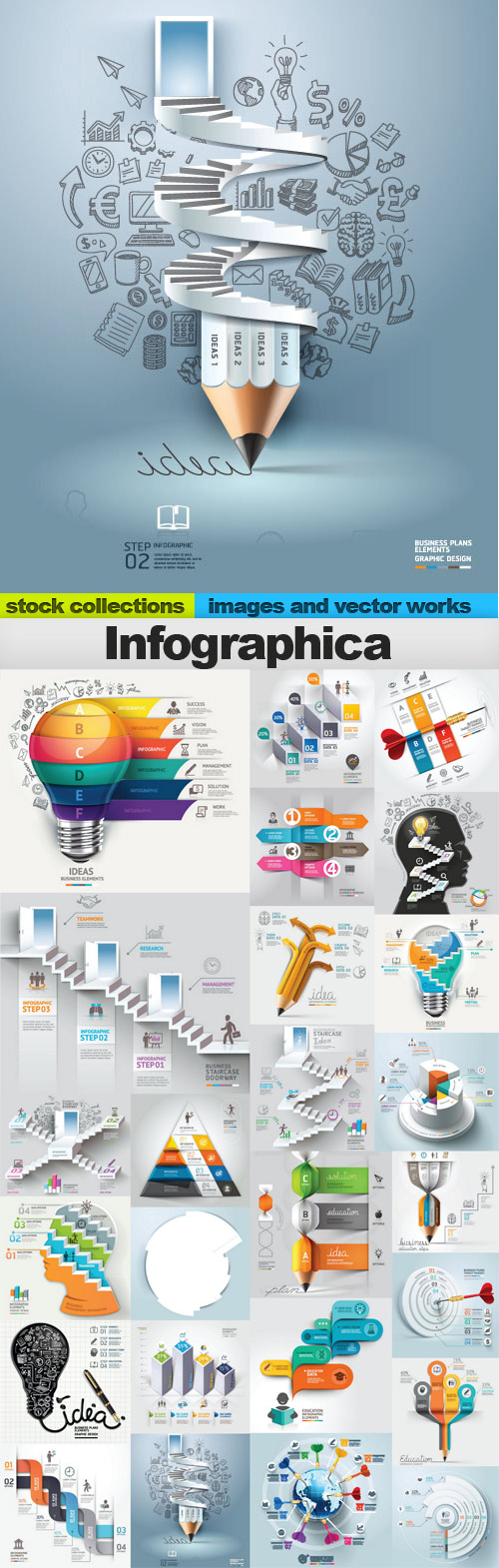 Infographica, 25x EPS