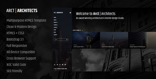 ThemeForest - Arct - Architects Corporate Template - RIP