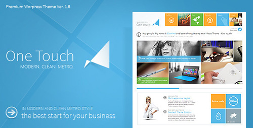 ThemeForest - One Touch v2.3.5 - Multifunctional Metro Stylish Theme
