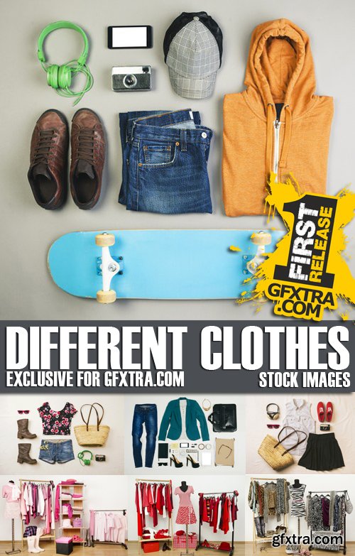 Stock Photos - Different clothes, 25xJPG