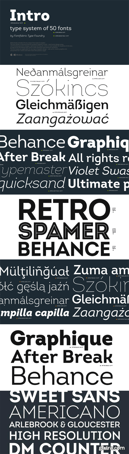Intro Font Family - 51 Fonts for $279