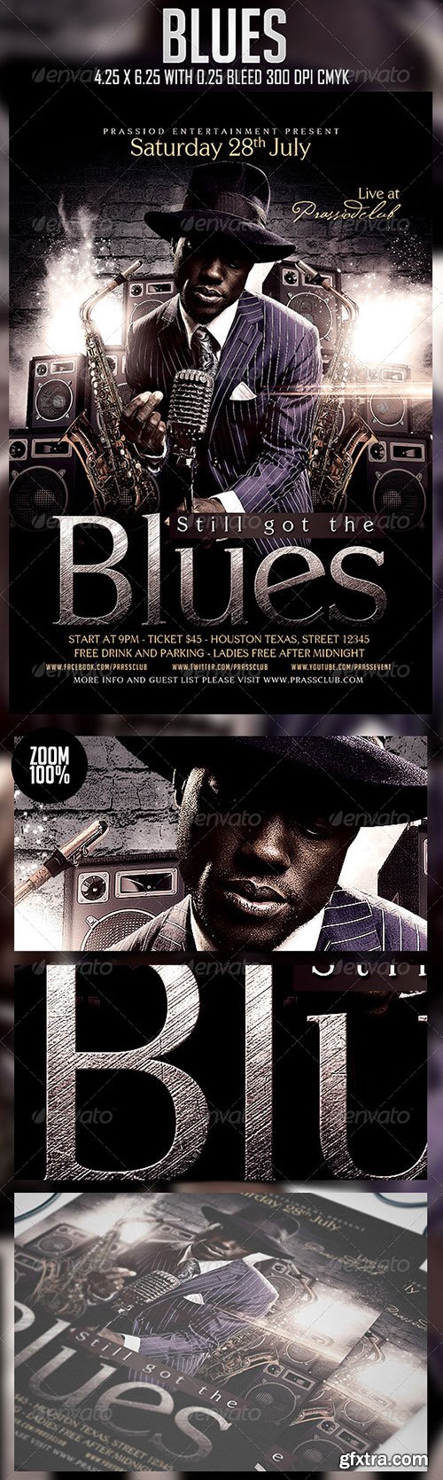 GraphicRiver - Blues Flyer Template