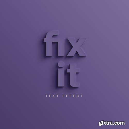 Fix it Text Effect PSD