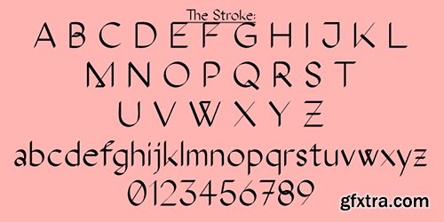 The Stroke Sans Font Family - 4 Fonts $140