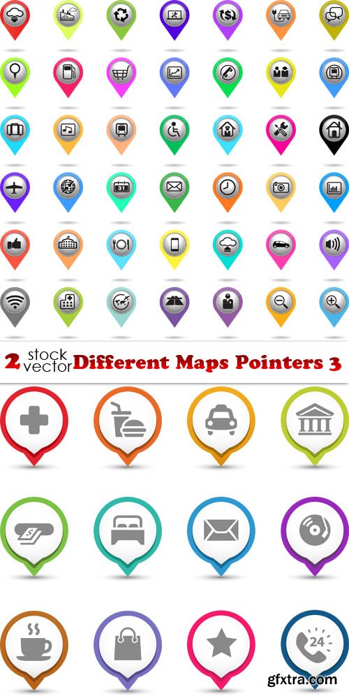 Vectors - Different Maps Pointers 3