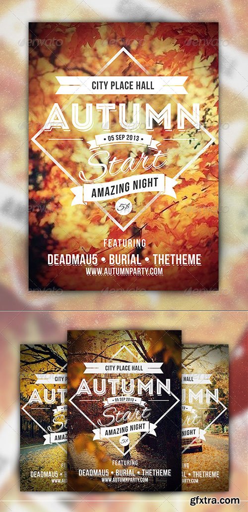 GraphicRiver - Autumn Start - Events Party Flyer