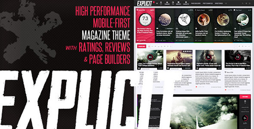 ThemeForest - Explicit v2.0 - High Performance Review and Magazine Theme