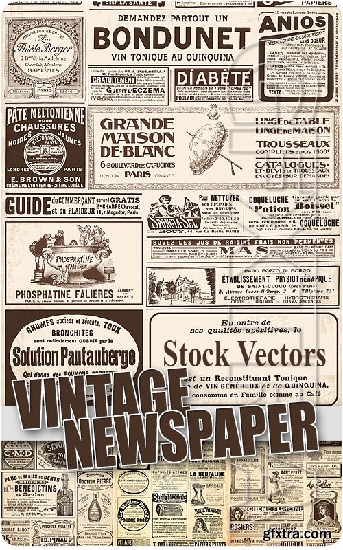 Vintage Newspaper - Stock Vectors
