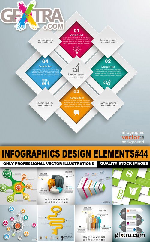 Infographics Design Elements#44 - 25 Vector