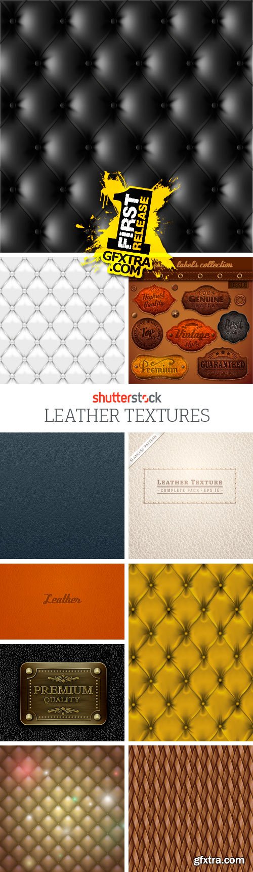 Amazing SS - Leather Textures, 25xEPS