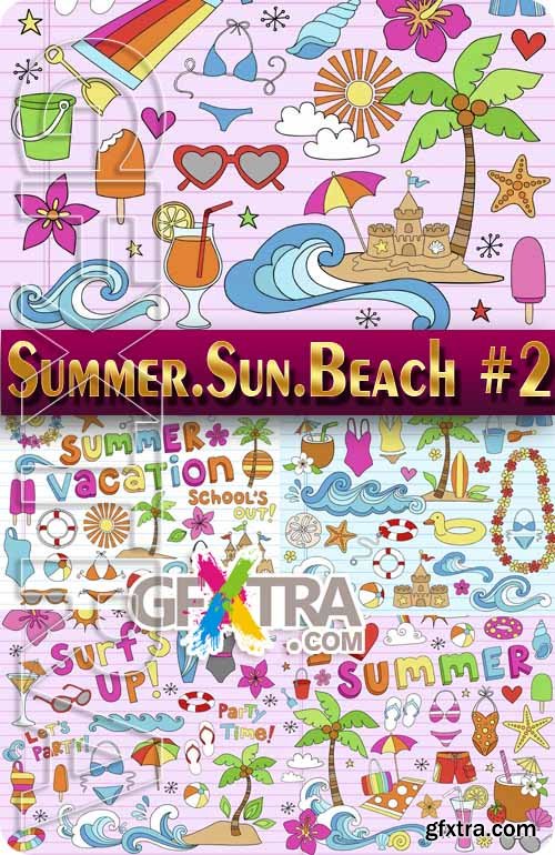 Summer. Sun. Beach #2 - Stock Vector