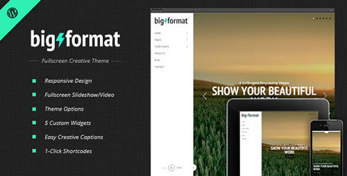 ThemeForest - BigFormat v1.4 - Responsive Fullscreen Wordpress Theme