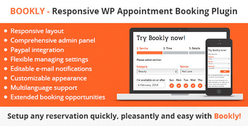 CodeCanyon - Bookly v1.2.0 - Responsive WordPress Appointment Booking Plugin
