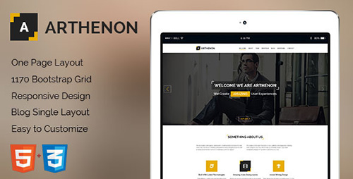 ThemeForest - Arthenon Creative One Page HTML5 Template - RIP