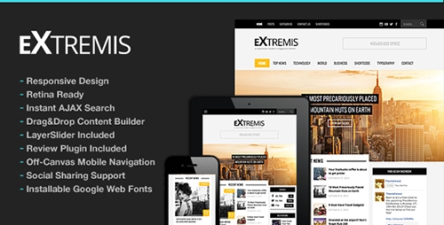 ThemeForest - Extremis v1.2 - Responsive Magazine Theme