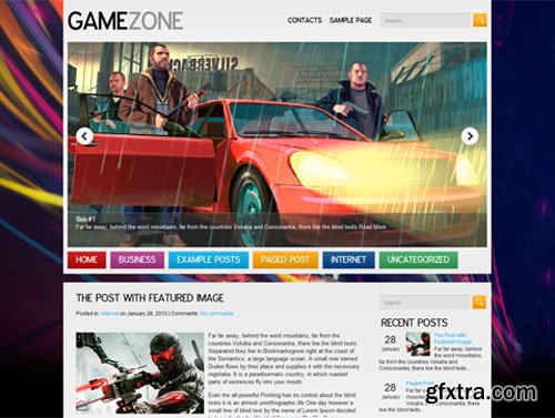 GameZone - WordPress Theme