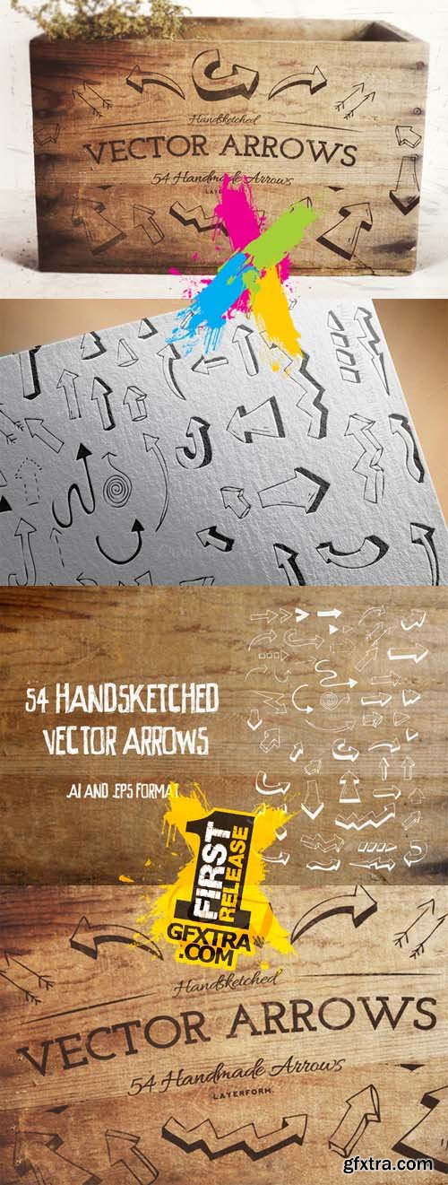54 Handsketched Vector Arrows