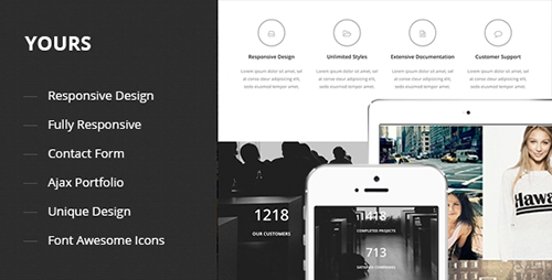 ThemeForest - Yours - Responsive Onepage Template - RIP