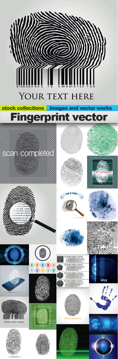 Fingerprint vector, 25 x EPS