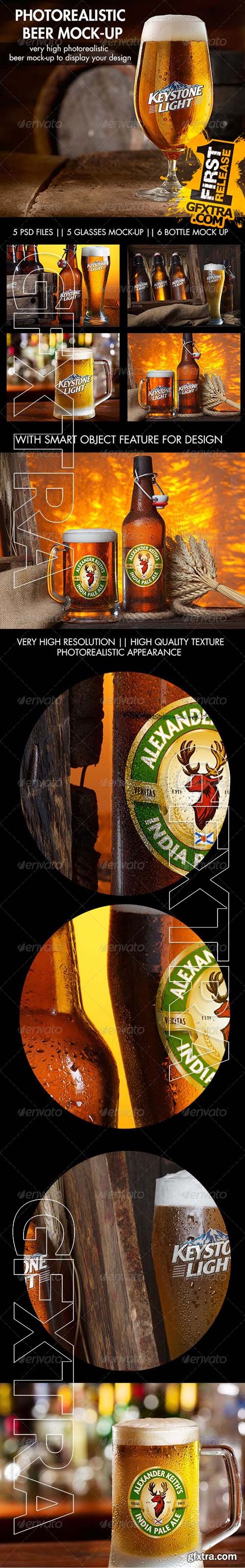 Photorealistic Beer Mock-Up - Graphicriver 8734200